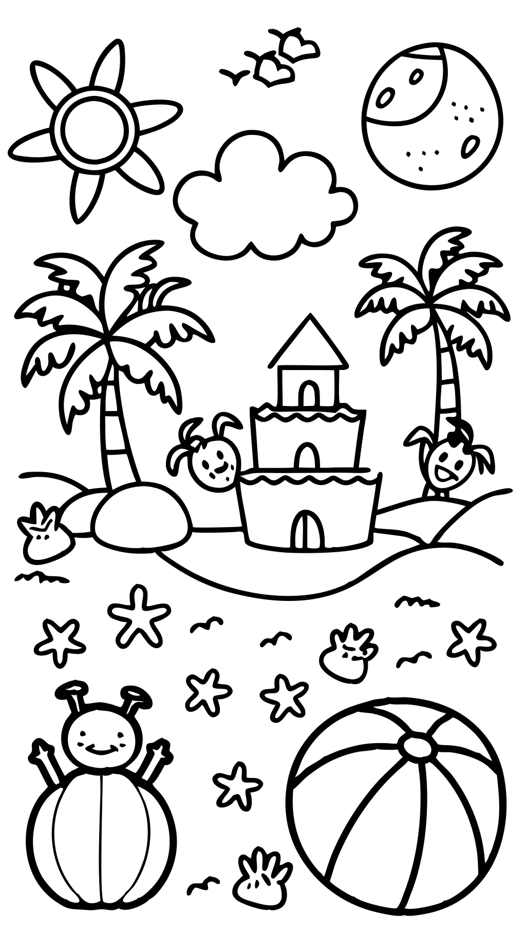 summer coloring pages for preschool